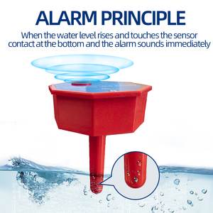 Detección de nivel de agua portátil Sistema de alarma de alto decibelio para fugas de tuberías de agua Detección de fugas de agua de pared - Product Image 6