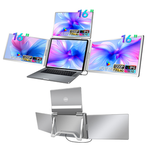 ODM/OEM Multi Screen Quad Portable Monitor 16 ''Triple Screen Laptop Monitor Extender Dual Screen Laptops Used Gaming Computer - Product Image 1