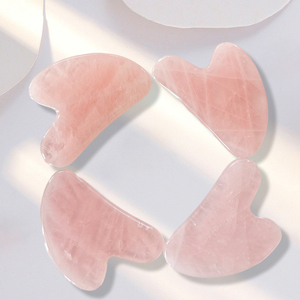 أفضل كوارتز وردي اليشم الحقيقي Gua Sha Crystal GUA DHA وجسم الوجه والرقبة - Product Image 1
