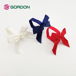 Gordon Ribbons Navy Color Stretch <strong>Loop</strong> Satin Ribbon <strong>Bow</strong> for Gift Packing <strong>Elastic</strong> <strong>Loop</strong> Pre Tied Ribbon <strong>Bows</strong> - Product Image 5