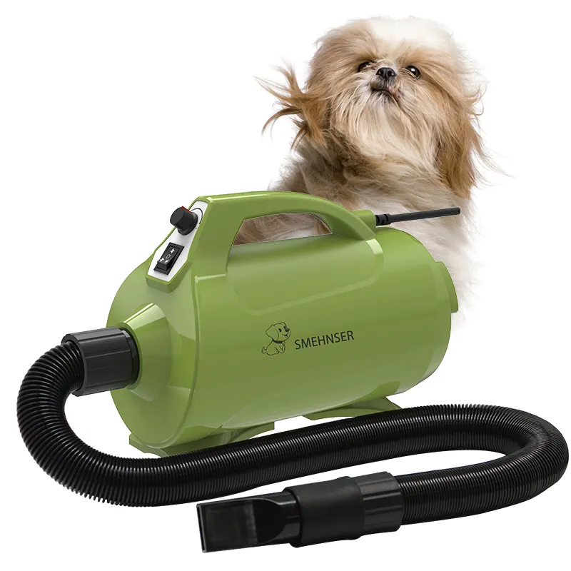 Dog Dryer 2600W Pet Blow Dryer Professional Dog Grooming Blower Pet Hair Force Dryer Speed Adjustable with Heater for Dogs