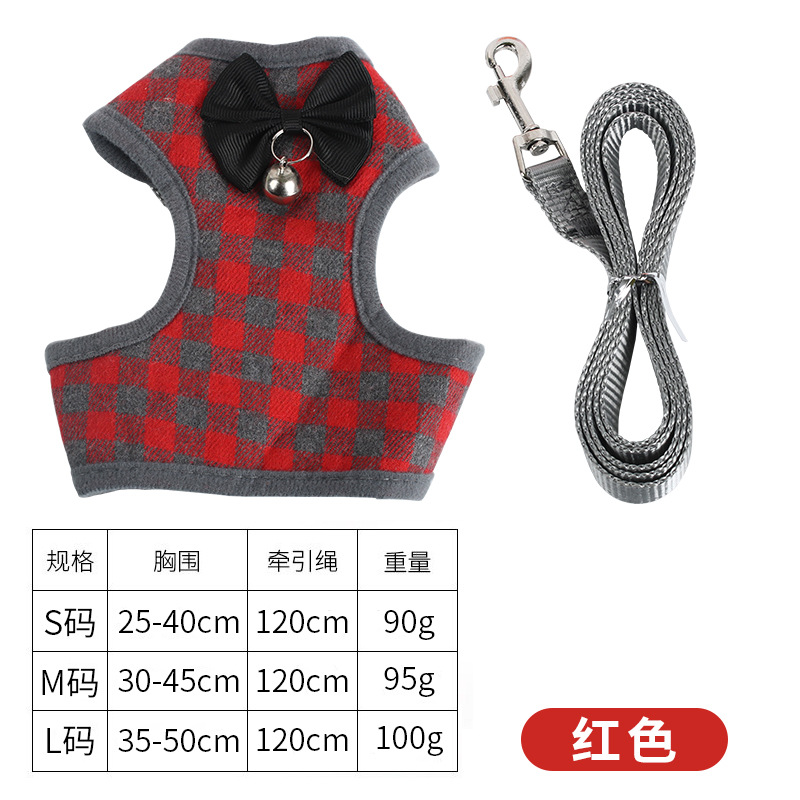 Bell-shaped chest and back traction rope - red