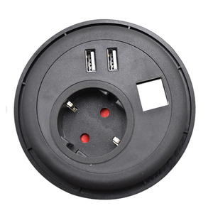 Conector de mesa redondo con puerto de carga rápida, ojal de escritorio con USB tipo C - Product Image 2