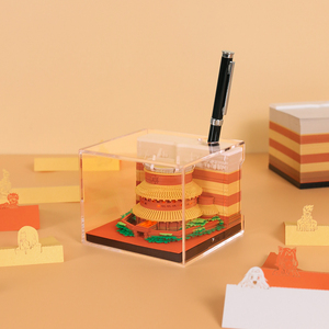 Factory Sale Directly 3D <strong>Paper</strong> Crafts Custom <strong>Memo</strong> Pad Laser Cut <strong>Paper</strong> Sheets Omoshiroi <strong>Block</strong> Notes Anime Style 3D <strong>Memo</strong> Pad - Product Image 2