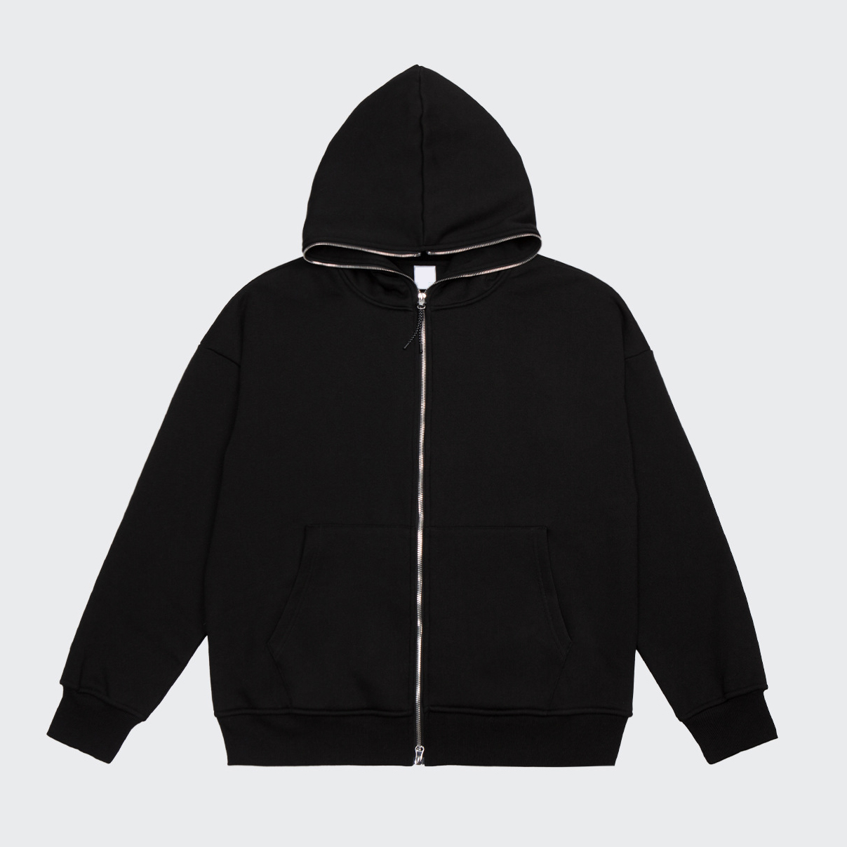 Sweat à Capuche Full Zip-Noir