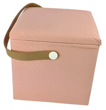 Storage stool with hand strap large capacity storage ottoman portable storage stool removable cover