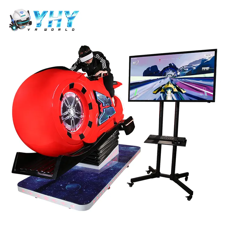 Coin Accepteren Yhy Full Motion 9D Simulator Rijden Game Arcade Machine Racing Vrtual Werkelijkheid Motorbike