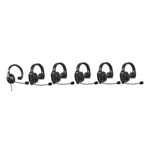 WiTalk-WT6S 6-Person Full-Duplex 1.9GHz Wireless Single-Ear Headset <strong>Intercom</strong> <strong>System</strong> With Hub &amp; Case - Product Image 2