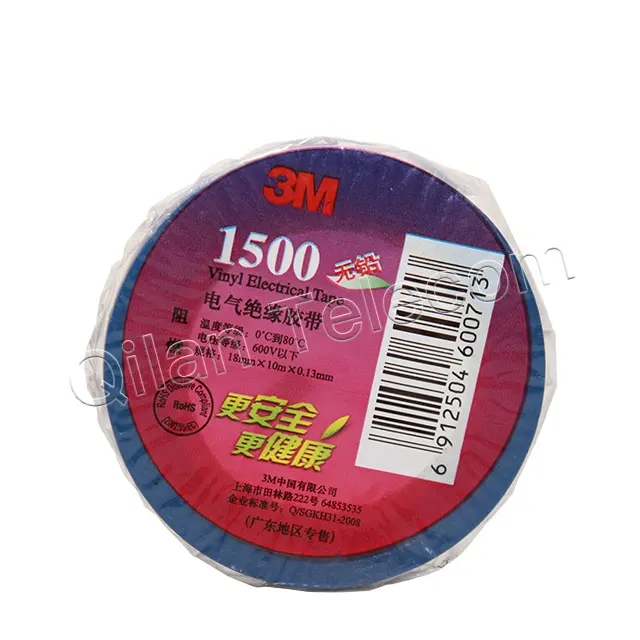 Nastro isolante elettrico in vinile PVC originale 3M 1500 nastro isolante rosso giallo blu