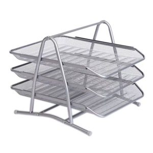Factory Wholesale Three Layer Four Layer Metal <strong>File</strong> Tray <strong>File</strong> Bar Data Sorting A4 <strong>File</strong> Rack Office Desktop Storage Rack - Product Image 5