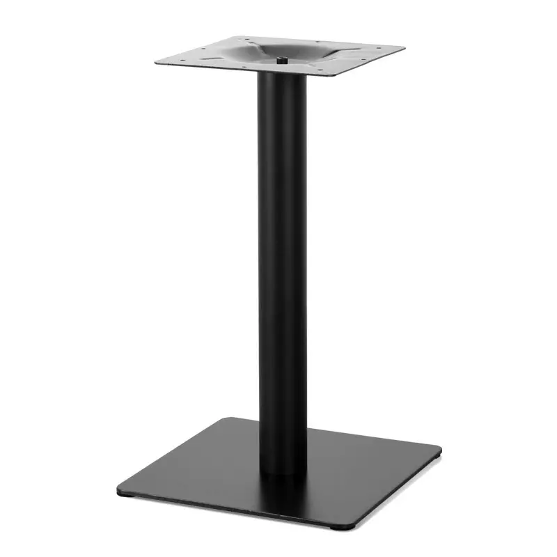 Black square table legs dining table bracket metal thickened bracket adjustable single and double column table legs