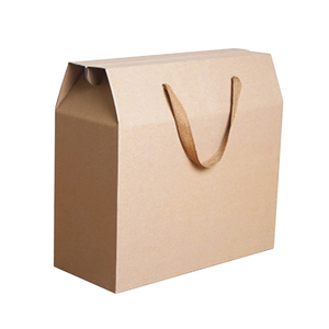Custom Printed Corrugated Large Handbag Packaging <strong>Toy</strong> <strong>Box</strong> Soap Set Gift Kraft Paper Mailer Winter <strong>Box</strong> with Handle - Product Image 1