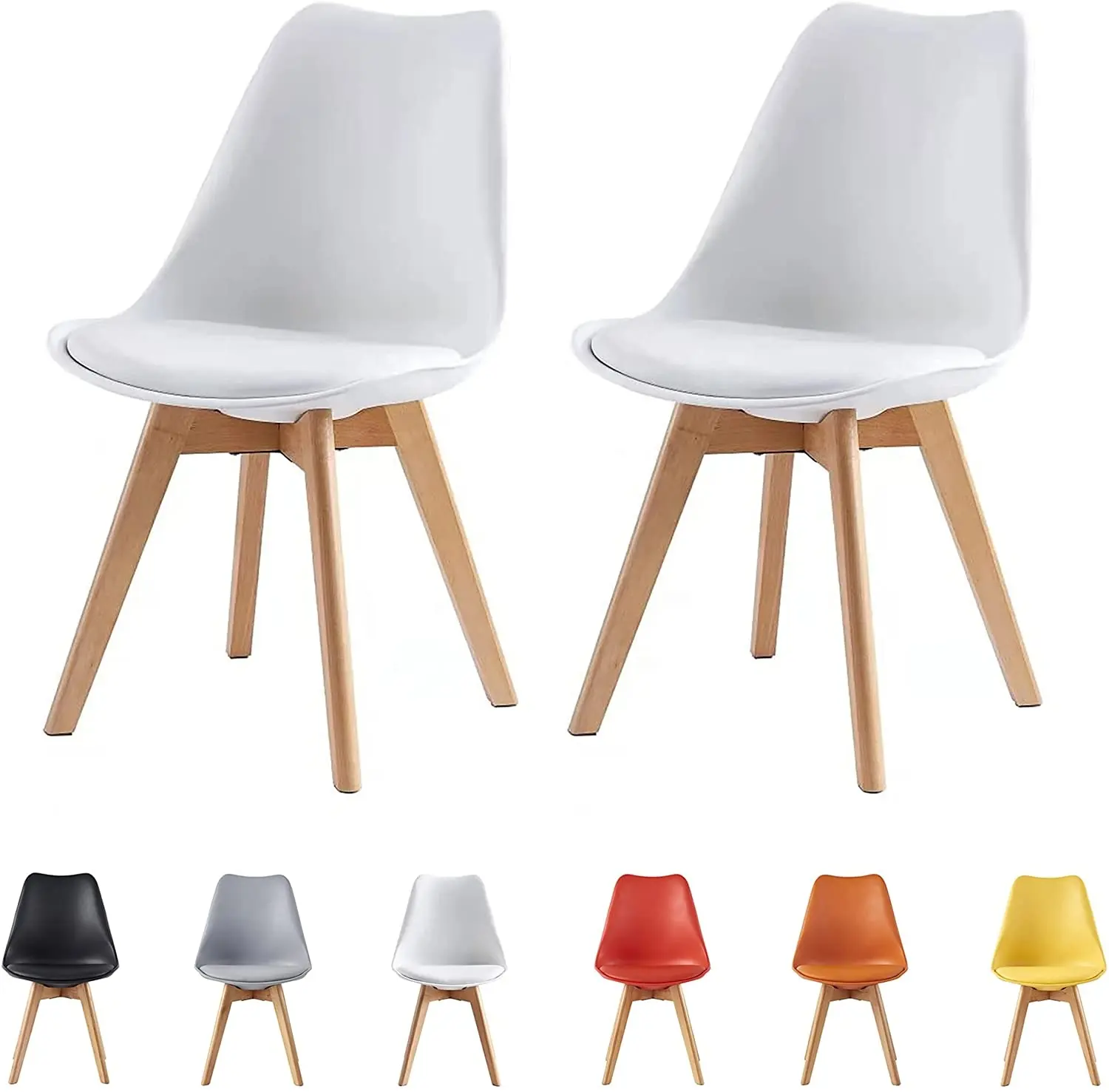 Venta de fábrica, silla blanca de resina para restaurante, silla de comedor de plástico, muebles de estilo moderno, sillas de comedor modernas de acero