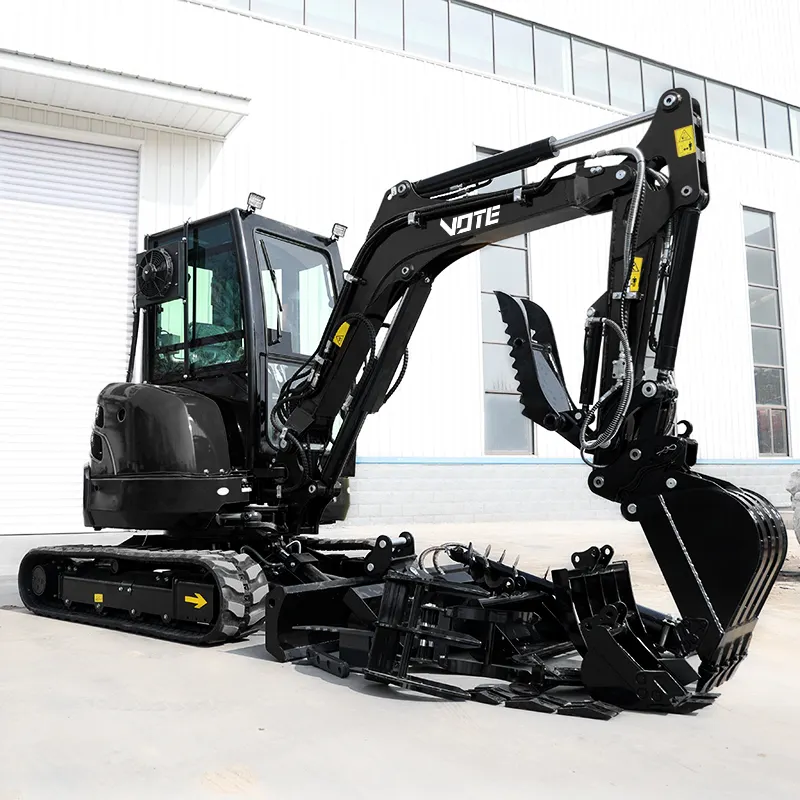 VOTE Free Shipping Excavator 3.5 Ton EPA Kubota Engine Digger Farm Small Excavators 1 Ton 2 Tons Machine Prices Mini Excavator