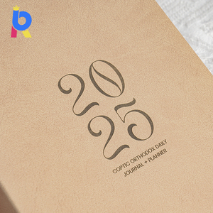 Wholesale Custom Printed Journal Books Leather Diary <strong>Notebook</strong> <strong>with</strong> Logo Saddle Stitching and Sewing Binding PP Cover Material - Product Image 2