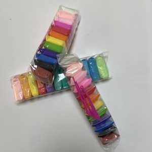 ชุดดินเหนียวทำมือสำหรับเด็กรุ่นเบาพิเศษแห้งแบบนุ่มพิเศษ12สี - Product Image 2
