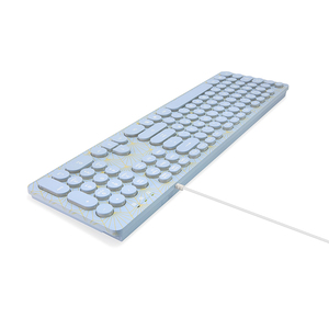 Fabricante de teclado personalizado lindo teclado con cable de escritorio retro con tecla redonda - Product Image 3