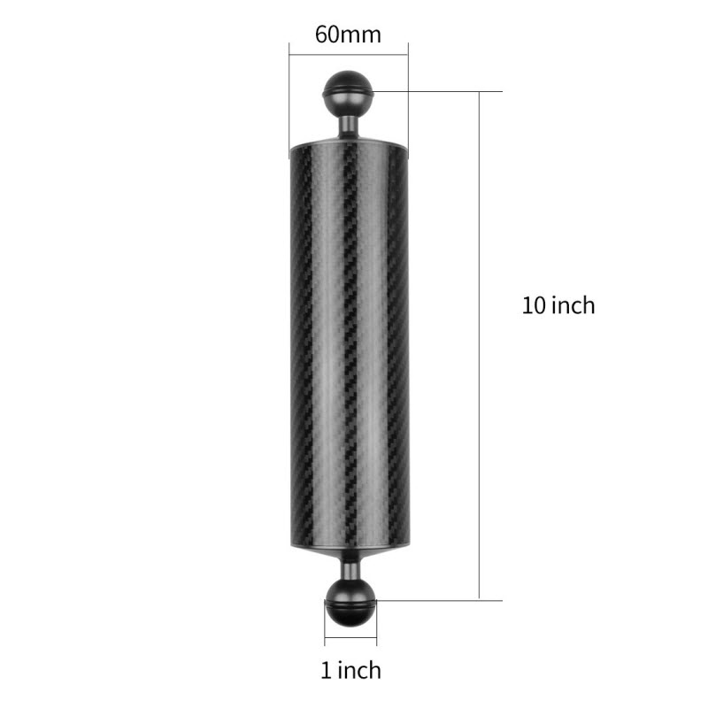 10 pouces noir (flottabilité 450g)