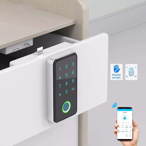 Baoxin Factory Smart keyboard Code Digital Number Cabinet Lock Electronic Front Fingerprint Biometric Passcode Smart Door Lock - Product Image 2