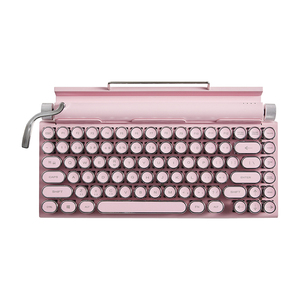 タイプライターキーボード75% レイアウト83キーワイヤレスキーボードブルースイッチBluetooth 5.0とマルチデバイス切り替え - Product Image 1