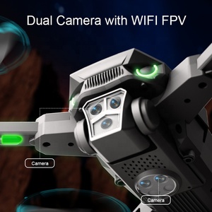 Dowellin kamera ile 2.4G 4CH RC Drone profesyonel 4K kamera WIFI FPV ile fırçasız Motor Quadcopter çift kamera Drones - Product Image 3
