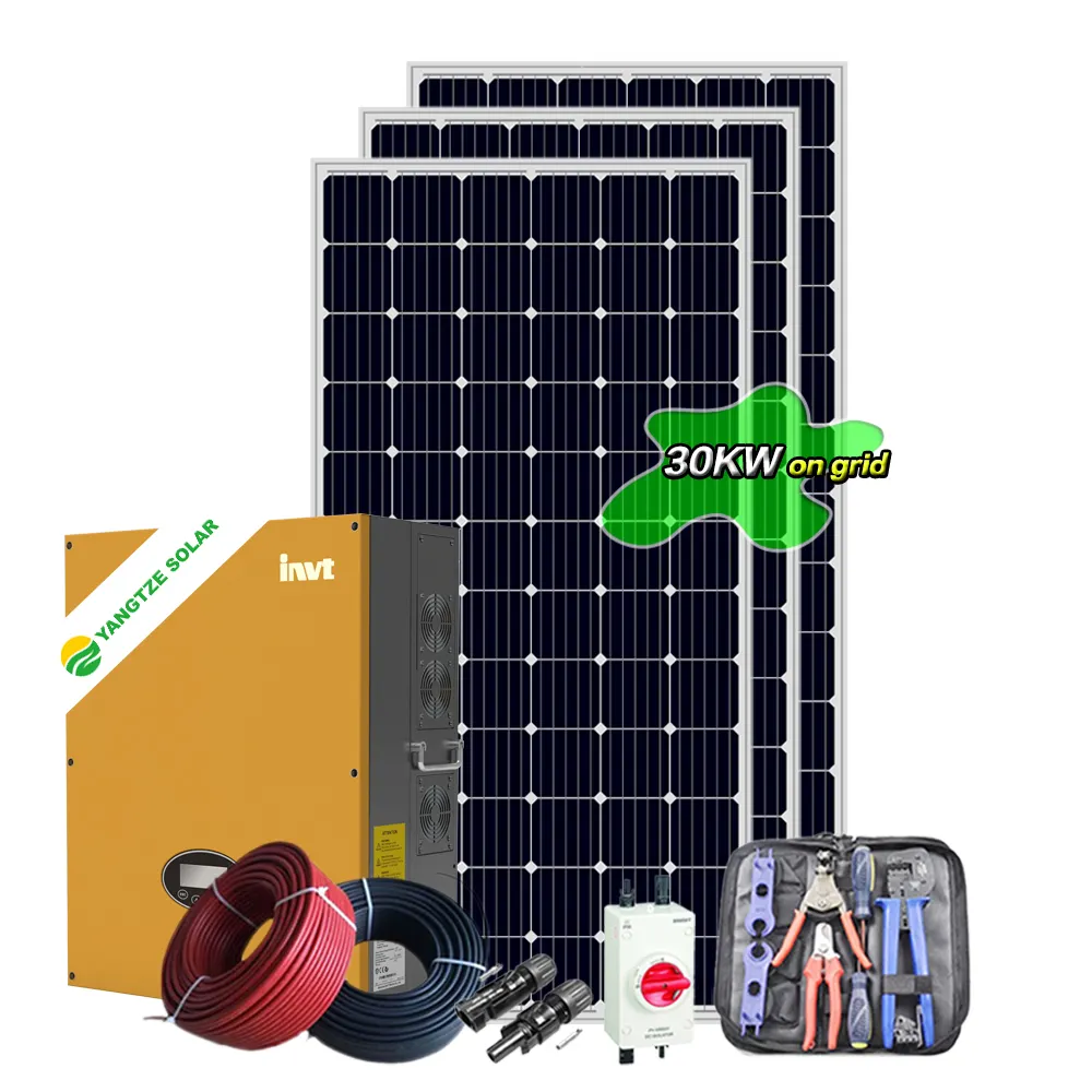 Электрическая солнечная система, сертификация ISO CE TUV, 30 кВт