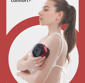 <strong>One</strong>-Click Pressure Relief Electric Cupping <strong>Therapy</strong> Set 12 Massage Modes Heating <strong>Therapy</strong> Electric Scraping Cupping Massage Tool - Product Image 5
