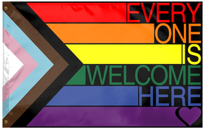 ธง Lgbtq สีรุ้งพร้อมธงไฟเบอร์กลาสธงเกย์แบบมีความก้าวหน้า3X5FT พร้อมธง - Product Image 2