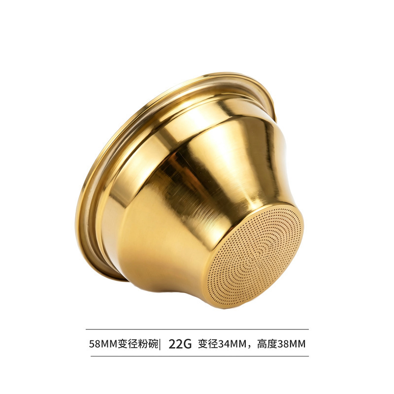 Bol à poudre à diamètre variable - doré 58 mm