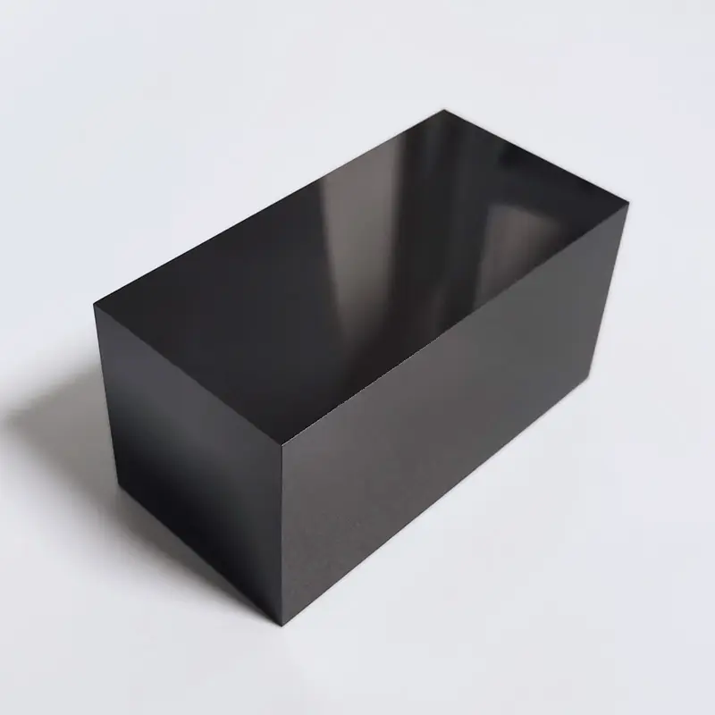 Solid Block Stand Schwarz Acryl Rechteckige Display Base Benutzer definierte Schwarz Solid Acryl Display Block