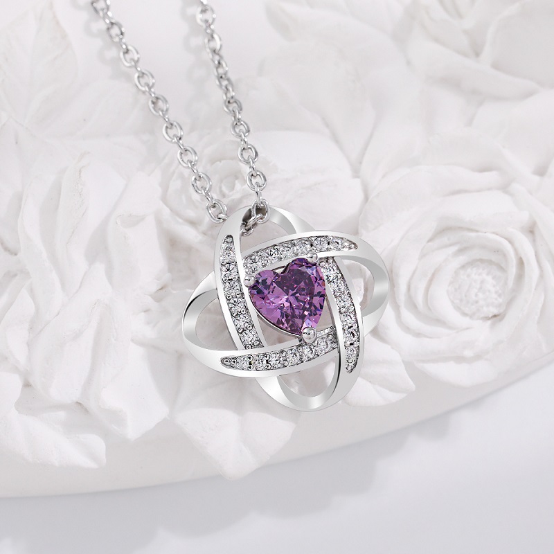 Cuore bianco e viola