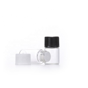 Free Sample Clear Glass Tube 1ml 2ml 3ml <strong>5ml</strong> Glass Empty Essential Oil <strong>Bottles</strong> <strong>With</strong> Plastic <strong>Cap</strong> - Product Image 4