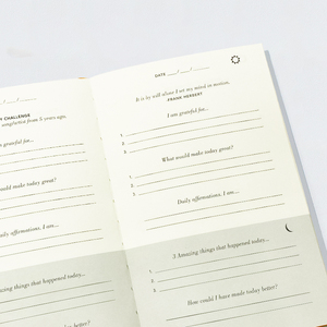 Cuaderno con impresión personalizada, papel de Foiling dorado, tapa dura, sin fecha, con páginas de índice
