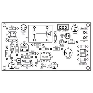 Taidacent gecikme süresi lehimleme öğrenme kiti NE555 devre lehimleme kiti NE555 gecikme zamanlayıcı kiti - Product Image 6
