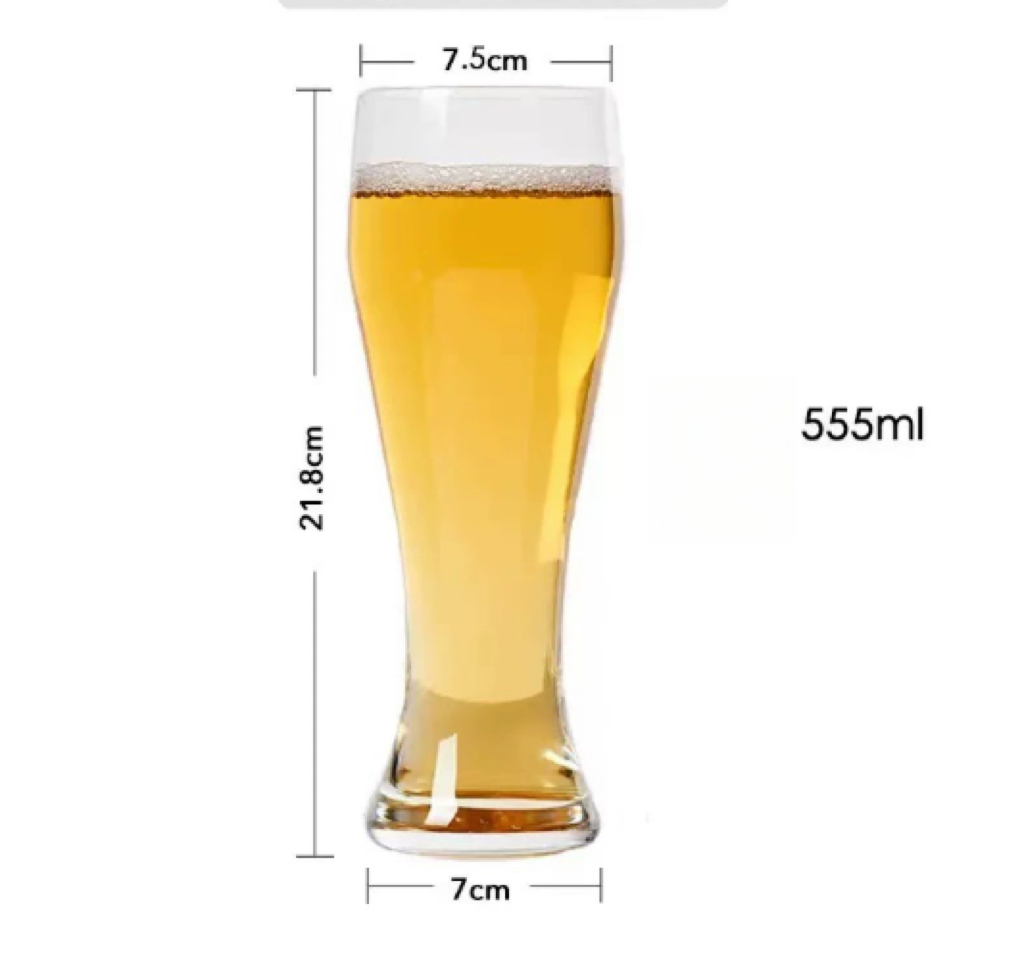 Jarra de Cerveza Transparente 550ml