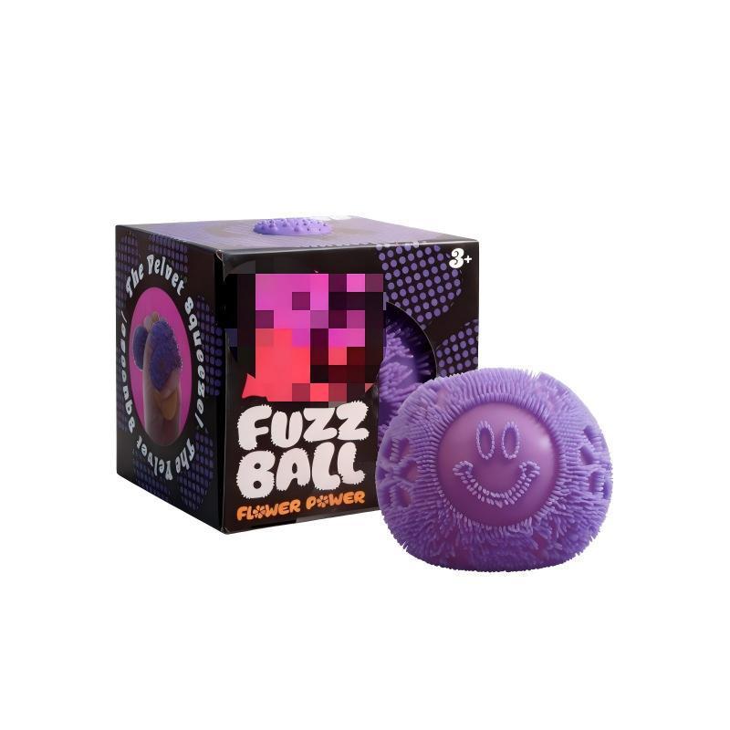 visage pompon violet