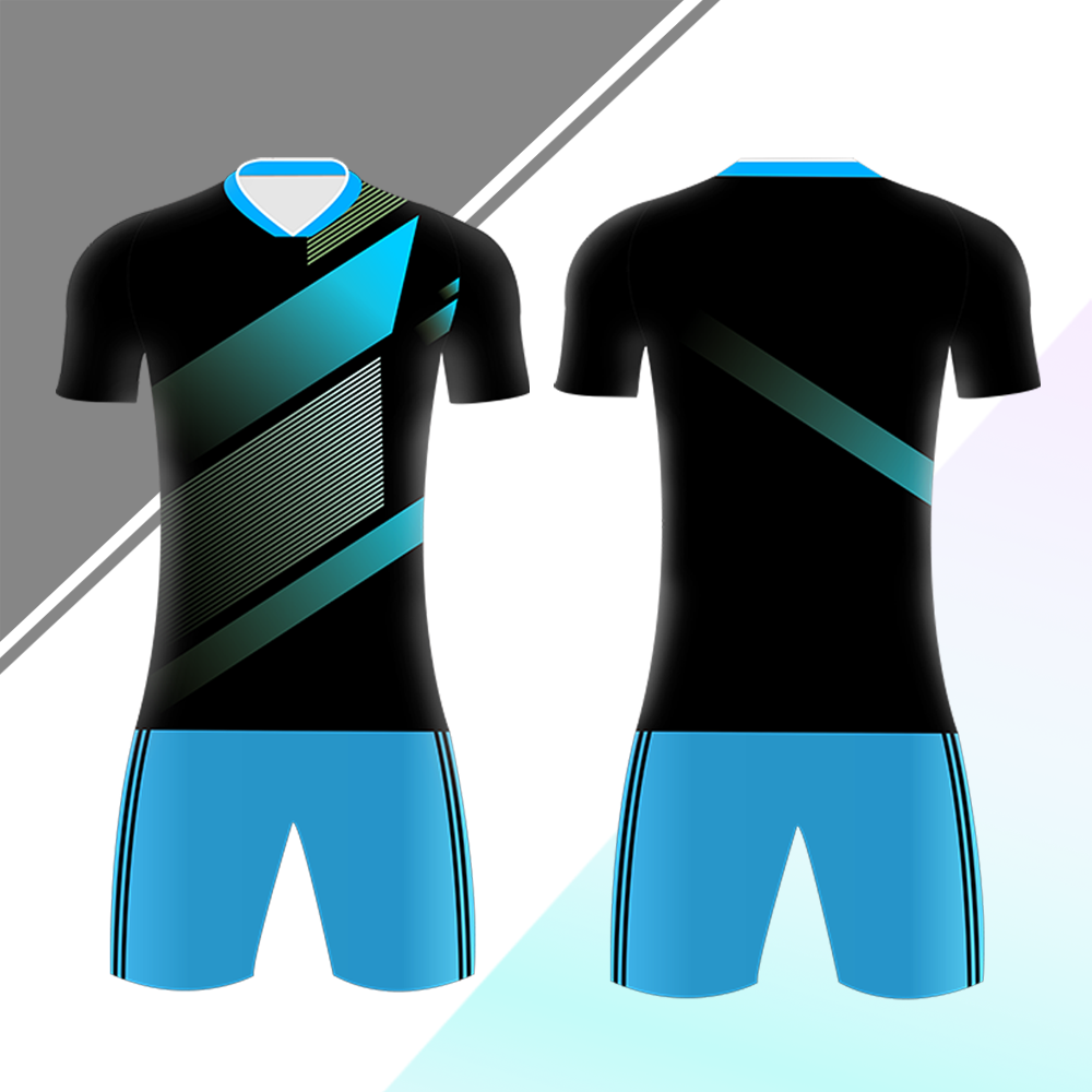 Camiseta de fútbol con rayas negras