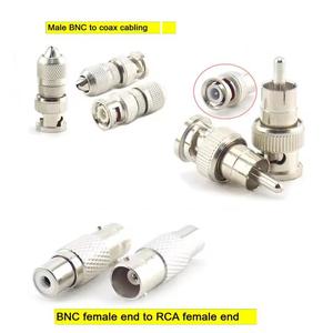 BNC连接器<span class=keywords><strong>RCA</strong></span>母公同轴电缆适配器闭路电视影音视频电缆