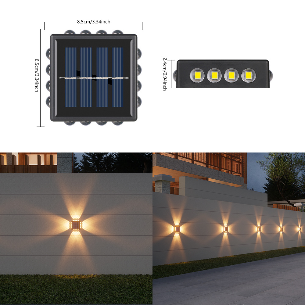 Miroir convexe à 16 LED, lumière chaude