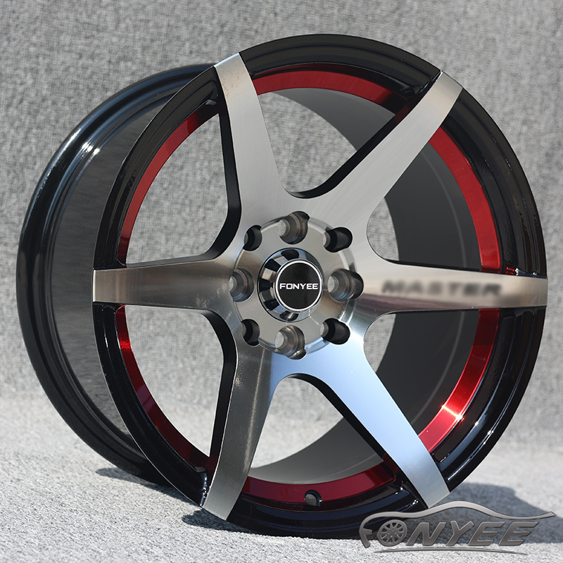 Black machine face + inner red edge