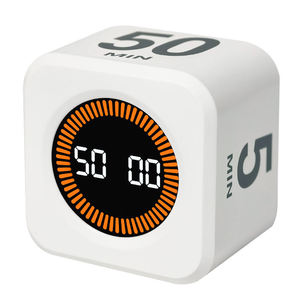 Visual Cube Timer 5/10/25/50 Minuten und benutzer definierte Countdown-Produktivität Timer Pause Silent Vibration und einstellbarer Sound alarm