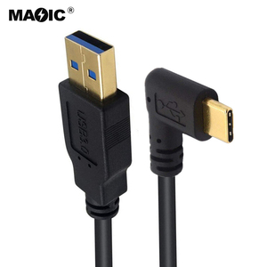 OEM High Quality Gold Plated 1m 2m <strong>USB</strong> 3.0 Type a Male to <strong>USB</strong> Type C 3.1 Charger Cable Data Sync Charge up Down 90 Degree Angle