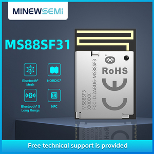 MS88SF31北欧nRF52840Bluetooth低エネルギーモジュールBLE5.2 PCBアンテナ48 GPIO、USBインターフェースサポートNFC