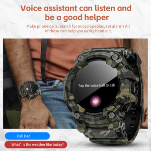 LOKMATスマートウォッチATTACK GT音声アシスタントSOSディフューザーライトIP68防水健康モニタリングコンパス屋外スマートウォッチ - Product Image 4