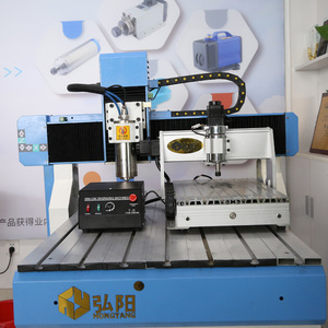 迷你小型3轴数控路由器3d数控木雕机床雕塑带旋转轴