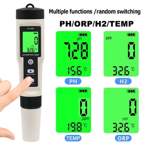 4 In 1 hidrojen iyon konsantrasyonu su kalitesi Test Test kalemi YY-400 PH/ORP/H2/TEM dijital içme suyu kalitesi metre - Product Image 2