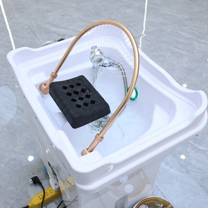 最新便携式水疗家具水槽美容沙龙发廊洗发水可拆卸洗脸盆带水箱头部疗法