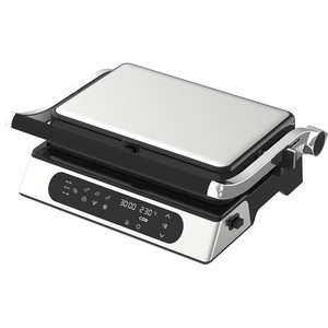 2200瓦电动帕尼尼烤架6片不粘涂层数字控制时间和温度显示 - Product Image 1
