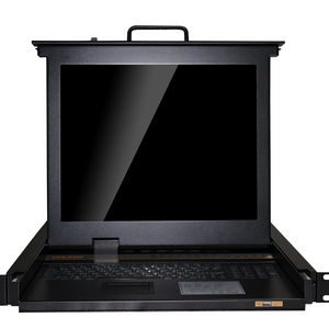 Conmutador KVM LCD de 17 pulgadas, conmutador KVM Usb, OEM, 3 en uno, 16 puertos, consola KVM VGA, control de montaje en rack de 1U, interruptor y servidor - Product Image 1