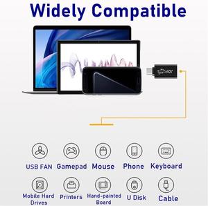 ขายส่ง USB 3.1 5/10Gbps ข้อมูลโอน OTG เชื่อมต่อ USB A ชายกับ USB C หญิงอะแดปเตอร์ประเภท C เชื่อมต่อ - Product Image 3
